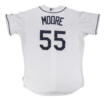 2013 Matt Moore Game Worn Tampa Bay Rays Opening Day Jersey With Newtown Memorial Patch (MLB Authenticated)